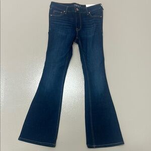 Edgely Dark Wash Mid Rise Flare Jeans size 4